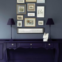 Interior paint Little Greene color blue Thai Sapphire (116).