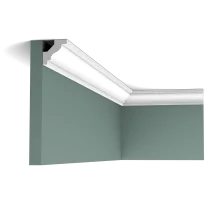c230 cornice moulding 9d49 Narrow cornice moulding with a classic linear design. Ideal for unobtrusive finishing of a variety of interior styles.