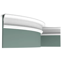 c321f border 1689 Flexible version of the C321. Classic Cotswold model with linear design. Thanks to its Flex technology, curved walls and surfaces are no problem. Installation remark: It is necessary to screw this profile on the wall. Flex Radius: R min = 140 cm