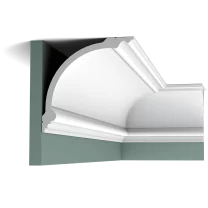 c338 cornice moulding a298 This, the largest Canterbury model, is stately and symmetrical, with the same linear design above and below. This model is often combined with C338A or B cornice mouldings and the P3020(A) panel moulding. Installation remark: It is necessary to screw this profile on the wall.