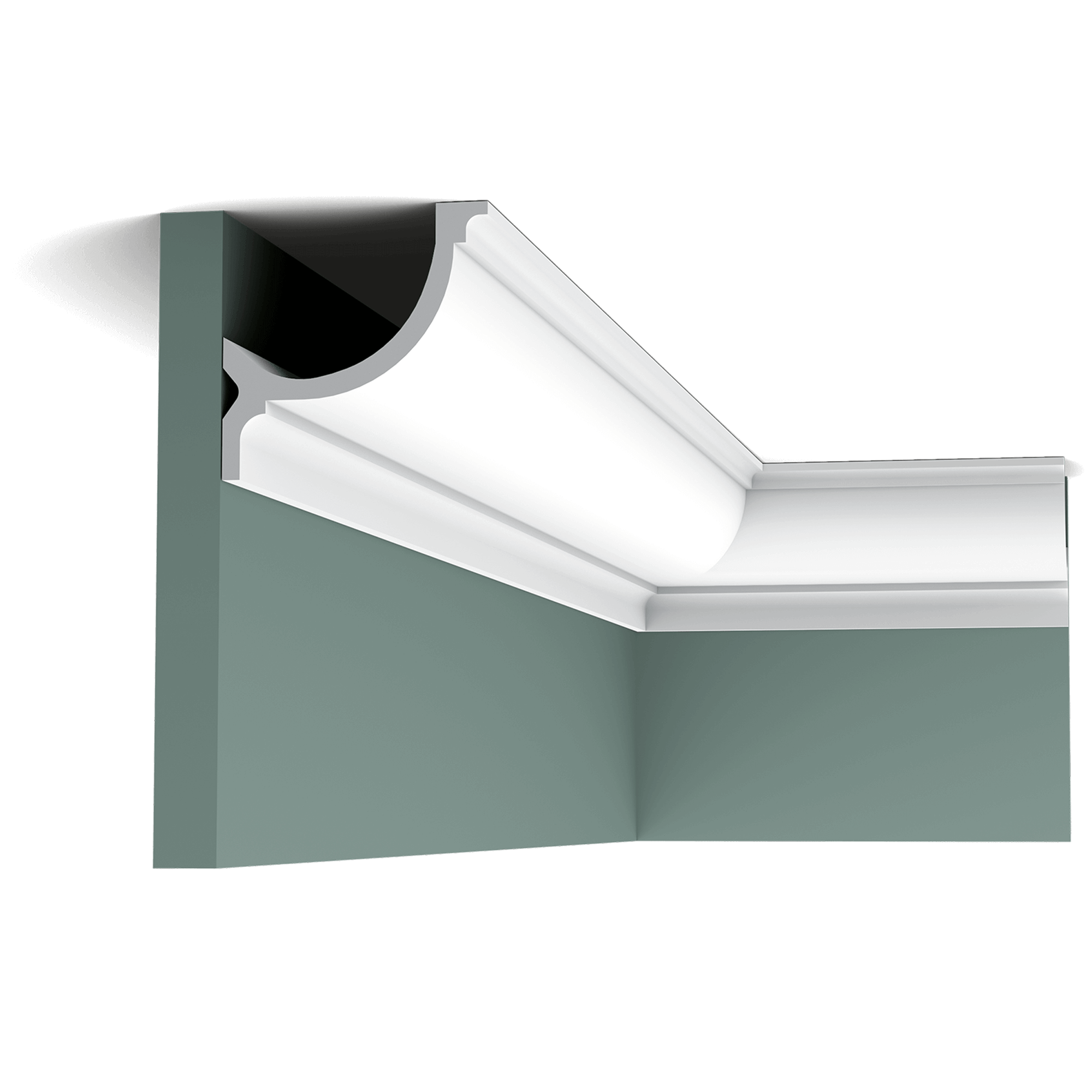c902 cornice moulding 72d1 Smaller Ovolo-inspired cornice moulding. Fits all types of interiors effortlessly.