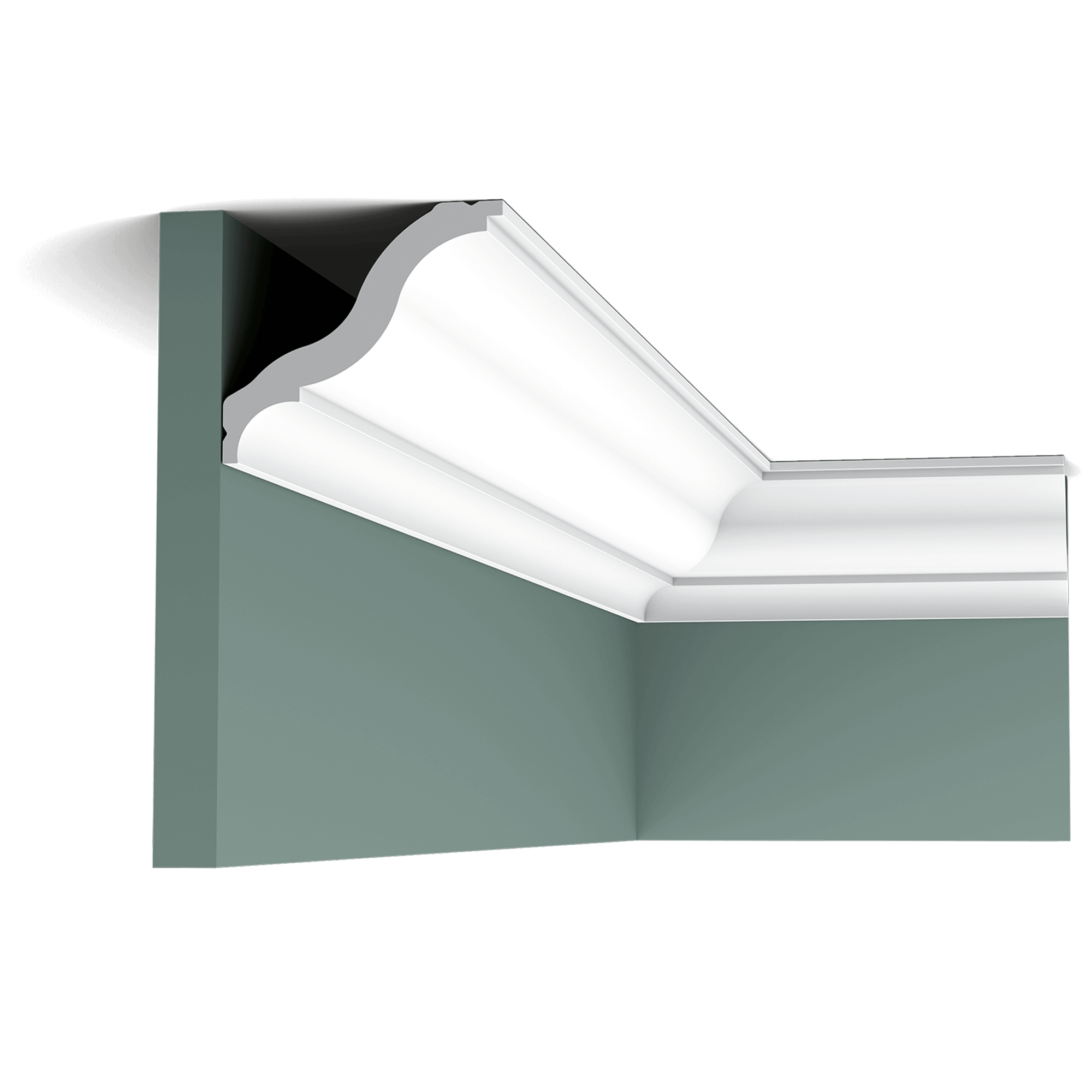 cb503 cornice moulding fa58 Simple basic profile with graceful curves. Fits any decorating style seamlessly.