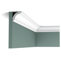 cb510 cornice moulding f224 Classic cornice moulding with linear design above and below.