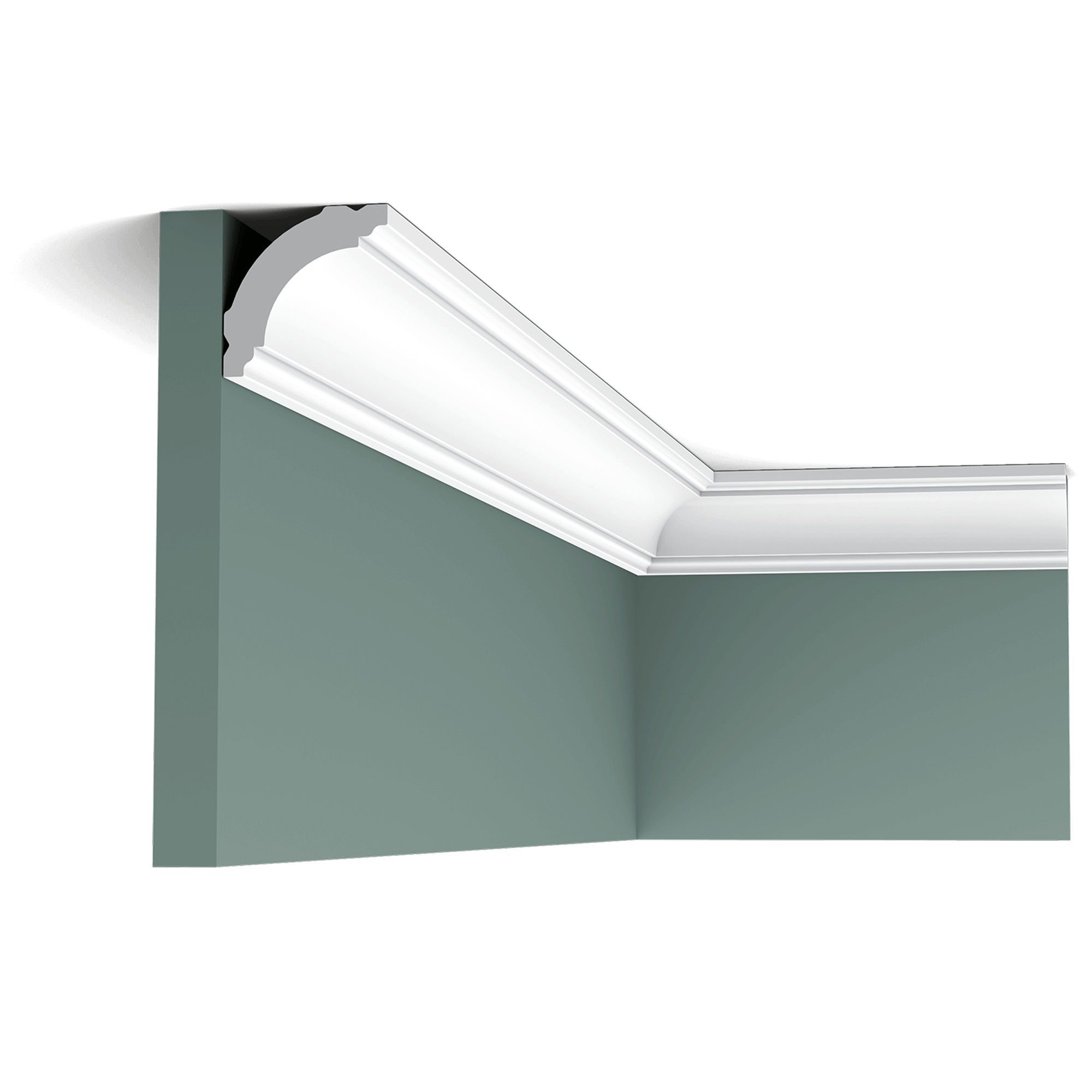 cb510 cornice moulding f224 Classic cornice moulding with linear design above and below.