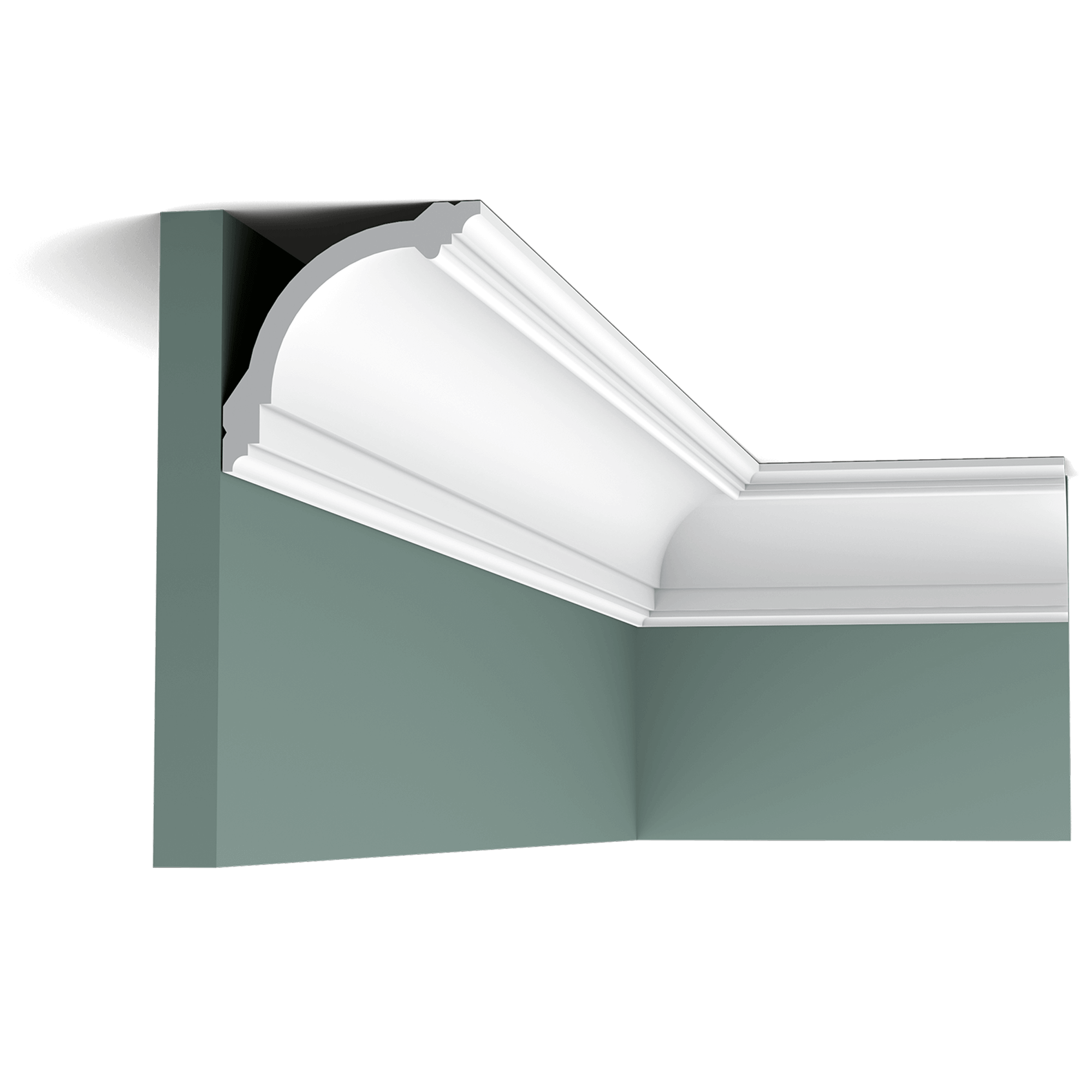 cb512 cornice moulding 4430 Classic cornice moulding with linear design above and below.