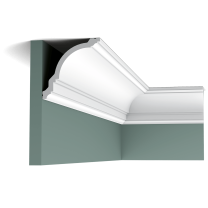 cx106 cornice moulding c87c This elegant cornice moulding creates a subtle transition from wall to ceiling. This bestseller fits a variety of interiors.