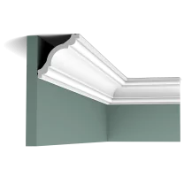 cx123 cornice moulding c859 This classic cornice moulding with elegant curves creates a neat transition from wall to ceiling.