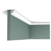 cx132 cornice moulding 68a2 This small rounded profile creates a nice transition from wall to ceiling.