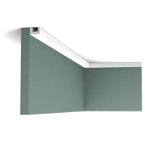 cx190 cornice moulding 21ee Subtle, impact-resistant U-shaped profile. A handy solution to conceal cables along walls and ceilings. Designed by Orio Tonini.