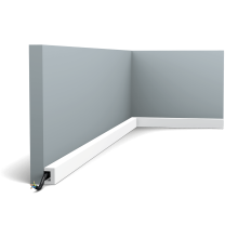 cx190 skirting 74f9 Subtle, impact-resistant U-shaped profile. A handy solution to conceal cables along walls and ceilings. Designed by Orio Tonini.
