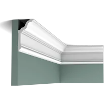 cx192 border 2000x2000 cf22 This cornice with cyma recta curvature and large extended base is the perfect finish for any space. The CX192 creates an elegant transition between wall and ceiling to add that little something extra to your interior. Smaller sized variants of this profile are the CX141 and CX176.