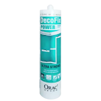 decofixpower fdp700 3614 Ultra strong MS-polymer installation adhesive for heavy profiles OR for exterior applications, non-porous (tiles, glass, ...) surfaces OR damp environments
