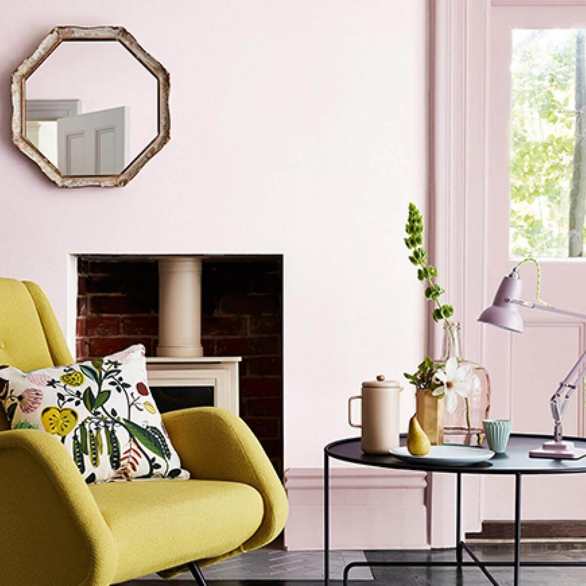 Interior paint Little Greene color  Dorchester Pink-Mid (286).