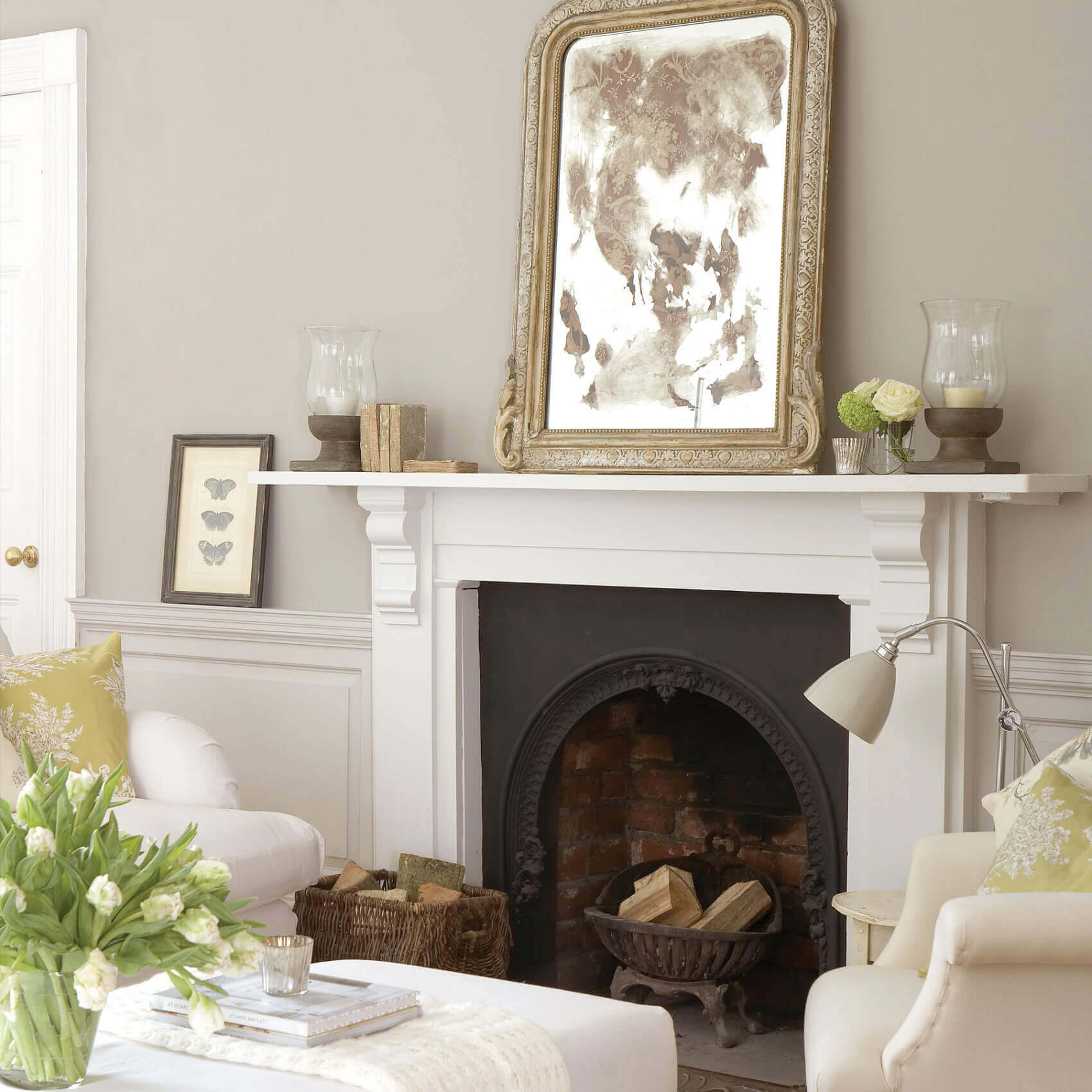 Interior paint Little Greene color grey French Grey (113).