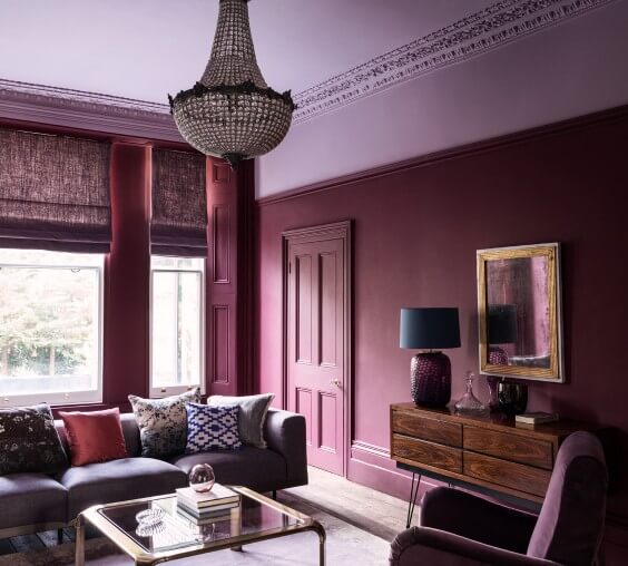 Interior paint Paint & Paper Library color red & pink LADY CHAR’S LILAC (368).