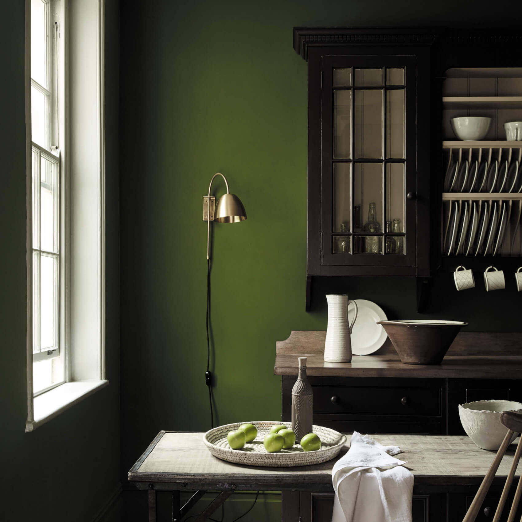 Interior paint Little Greene color green Jewel Beetle (303).