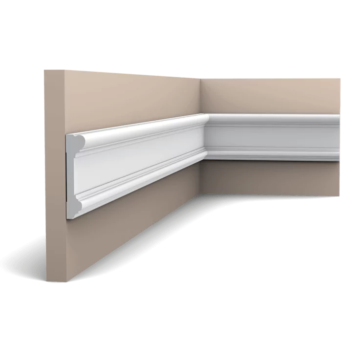 main img 23 Classic panel moulding for a variety of applications. This moulding is suitable for various decorating styles thanks to the restrained, linear pattern.