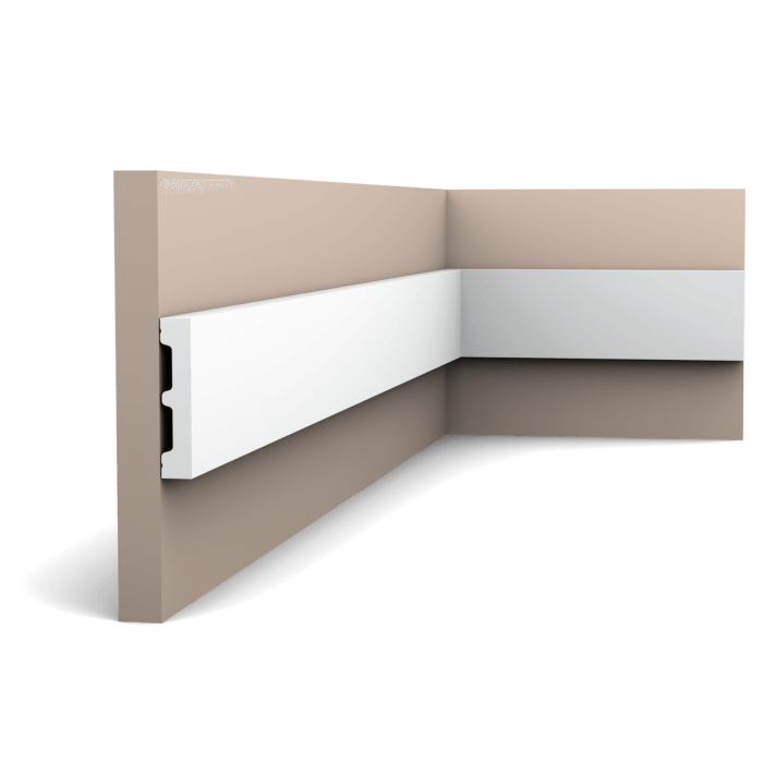 main img 45 Our simplest panel moulding is part of the SQUARE family. Use this multifunctional profile to fit your entire home with the same moulding. All you need to do is select the correct size to fit your space.