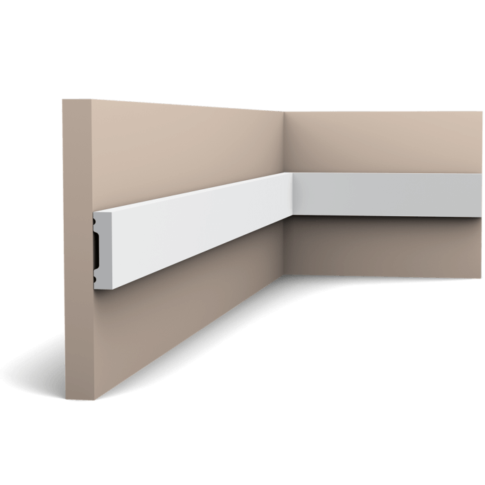 main img 47 Our simplest panel moulding is part of the SQUARE family. Use this multifunctional profile to fit your entire home with the same moulding. All you need to do is select the correct size to fit your space.