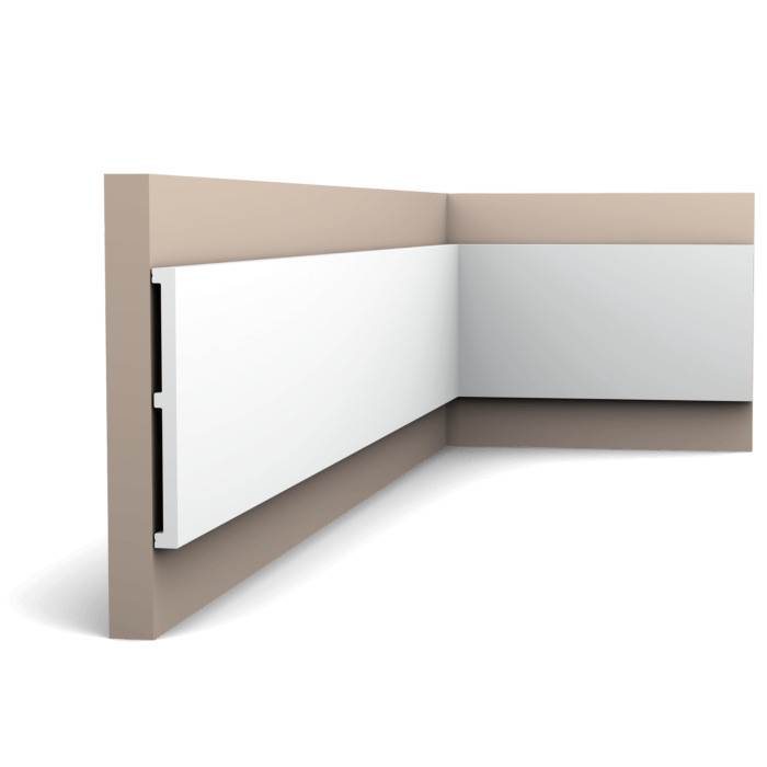 main img 49 This simple panel moulding is the largest in the SQUARE family. Use this multifunctional profile to fit your entire home with the same skirting board. All you need to do is select the correct size to fit your space.
