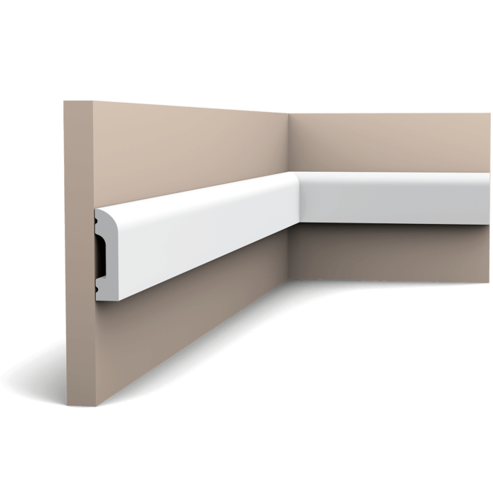 main img 50 This multifunctional panel moulding with rounded top provides endless possibilities. Use together with other members of the CASCADE family to effortlessly provide the entire space with a cohesive look.