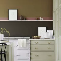 Interior paint Little Greene color neutral Nether Red (315).