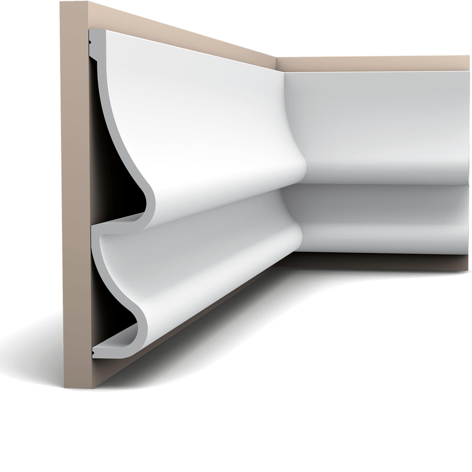 p3071 panel moulding 1d93 This design with its double expanding wave is by Ulf Moritz. Combine it horizontally one above the other or vertically alongside each other for an extraordinary silhouette.