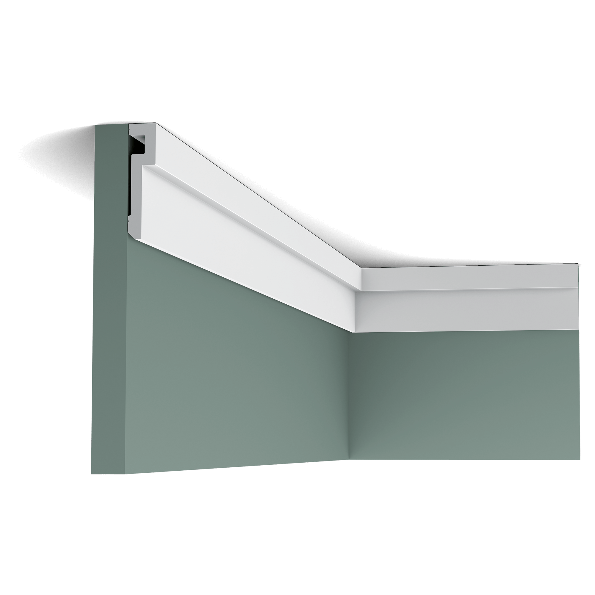 Based on the iconic CX190 U-profile, the U-STEPS take on different shapes with ease. With a limited number of decorative mouldings, you can bring walls and entire interiors to life. The results are always unique. Designed by Orio Tonini.