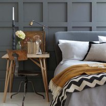 Interior paint Little Greene color grey Scree (227).