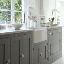 Interior paint Little Greene color grey Lead Colour (117).