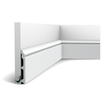 sx118 s ral 9003 2000x2000 587e NEW - Product finished with RAL9003 Signal white. It is not necessary to repaint this profile after installation. This classic skirting board is part of the CONTOUR family. To create a consistent look for the entire dwelling, we provide the same design in various sizes.