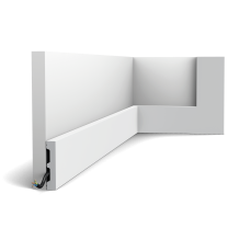 sx157 mf ral 9003 2000x2000 6d5c NEW - Product finished with RAL9003 Signal white. It is not necessary to repaint this profile after installation. Our simplest skirting board is part of the SQUARE family. Use this multifunctional profile to fit your entire home with the same skirting board. All you need to do is select the correct size to fit your space.