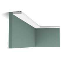 sx162 cornice moulding 0c7e Our simplest cornice moulding is part of the SQUARE family. Use this multifunctional profile to fit your entire home with the same cornice moulding. All you need to do is select the correct size to fit your space.