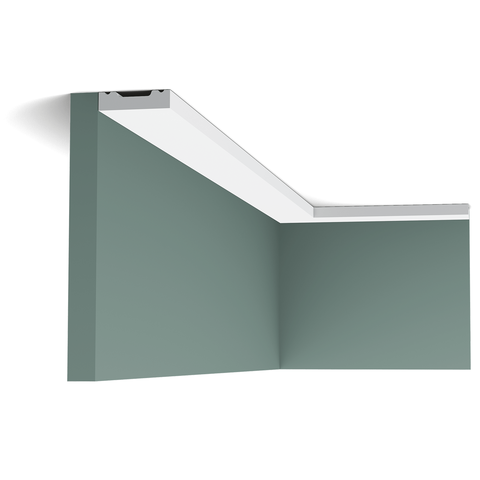Our simplest cornice moulding is part of the SQUARE family. Use this multifunctional profile to fit your entire home with the same cornice moulding. All you need to do is select the correct size to fit your space.