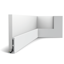 sx163 mf ral 9003 2000x2000 009c NEW - Product finished with RAL9003 Signal white. It is not necessary to repaint this profile after installation. This large, simple skirting board is part of the SQUARE family. Use this multifunctional profile to fit your entire home with the same skirting board. All you need to do is select the correct size to fit your space.