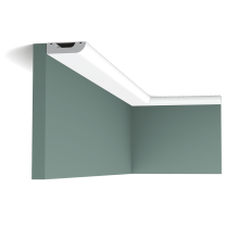 sx182 cornice moulding 10ff This multifunctional cornice moulding with rounded top provides endless possibilities. Use together with other members of the CASCADE family to effortlessly provide the entire space with a cohesive look.