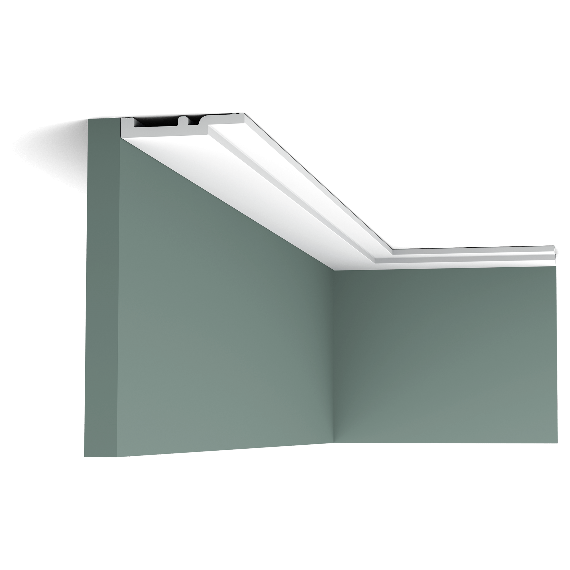 he pure shape and perfect proportions of this smallest High Line cornice moulding create an ideal transition between wall and ceiling. Whichever style of interior you have.