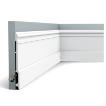 sx191 skirting 2000x2000 6bcd The SX191 is an elegant skirting of 21 cm (!) high with fine details. Create a static look and add instant classic grandeur to your interior.