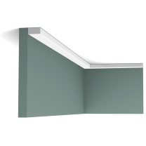 sx194 cornice moulding 2000x2000 510d The SX194 is our smallest and simplest profile and is part of the SQUARE family. This multifunctional profile can be used as panel moulding to finish a wainscoting or as a skirting board to create a subtle transition between floor and wall.