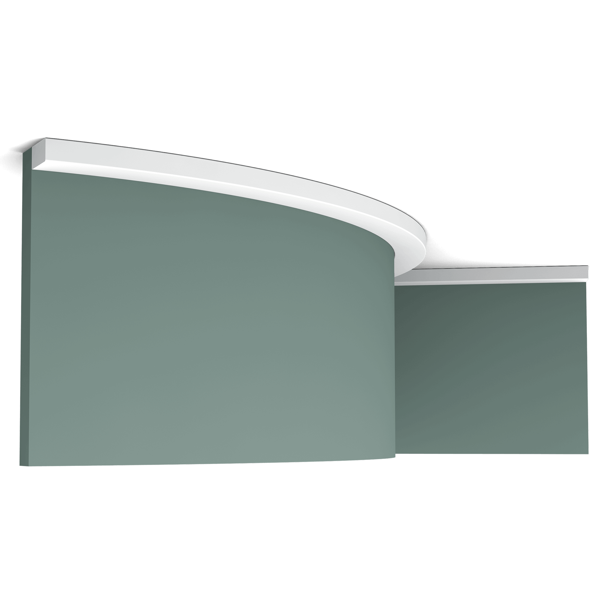 he flexible version of the SX194. The SX194 is our smallest and simplest profile and is part of the SQUARE family. This multifunctional profile can be used as panel moulding to finish a wainscoting or as a skirting board to create a subtle transition between floor and wall. Flex Radius: R min = 25 cm, R* min = 80 cm