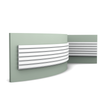 w111f 6437 Flexible version of W111. The W111 BAR is the straightforward addition to ZIGZAG, VALLEY and HILL profiles. Designed to fit perfectly with CX190 and SX194 it offers endless possibilities and fast finishing. Cover wall sections from top to bottom to add give an immediate wow effect to any room or use. Flex Radius: R min = 40 cm, R** min = 30 cm