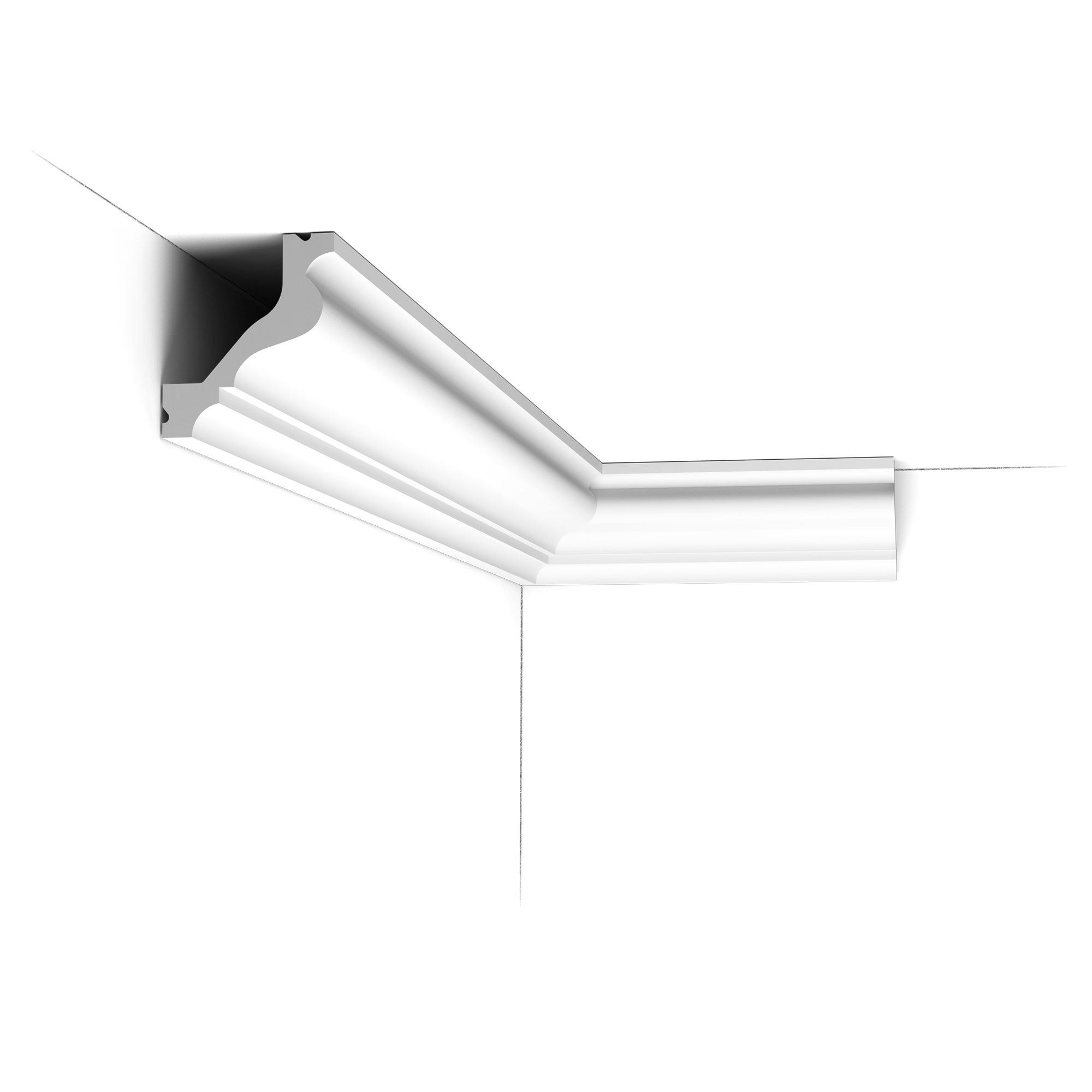 c200 c This elegant, classic profile is one of our most popular cornice mouldings. The timeless design fits any decorating style.