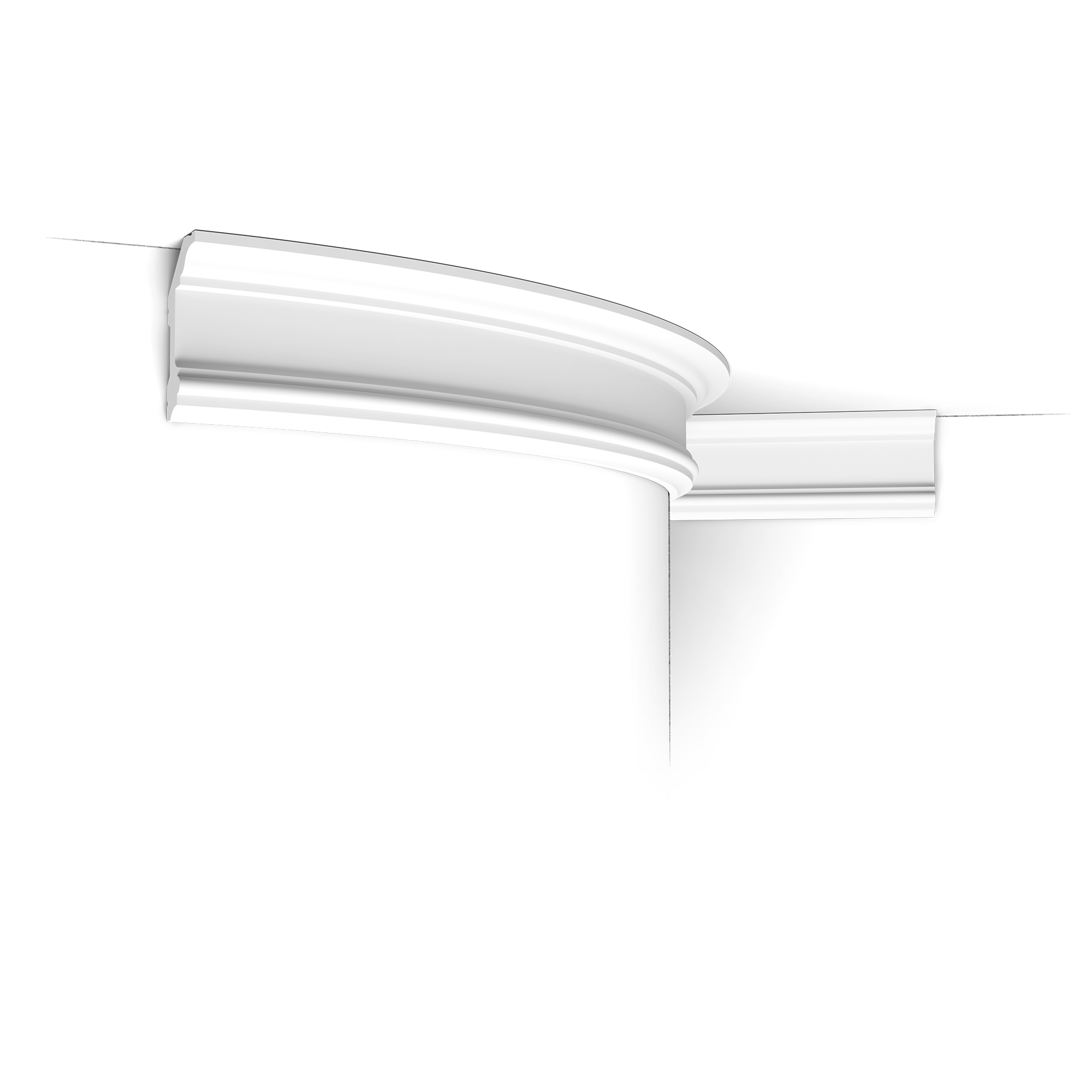 c321f c Flexible version of the C321. Classic Cotswold model with linear design. Thanks to its Flex technology, curved walls and surfaces are no problem. Installation remark: It is necessary to screw this profile on the wall. Flex Radius: R min = 140 cm