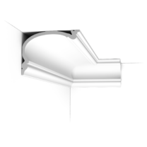 c342 c Second in line in the HERITAGE family. A stately classic cornice moulding inspired by the rich heritage of English country homes. Installation remark: It is necessary to screw this profile on the wall.