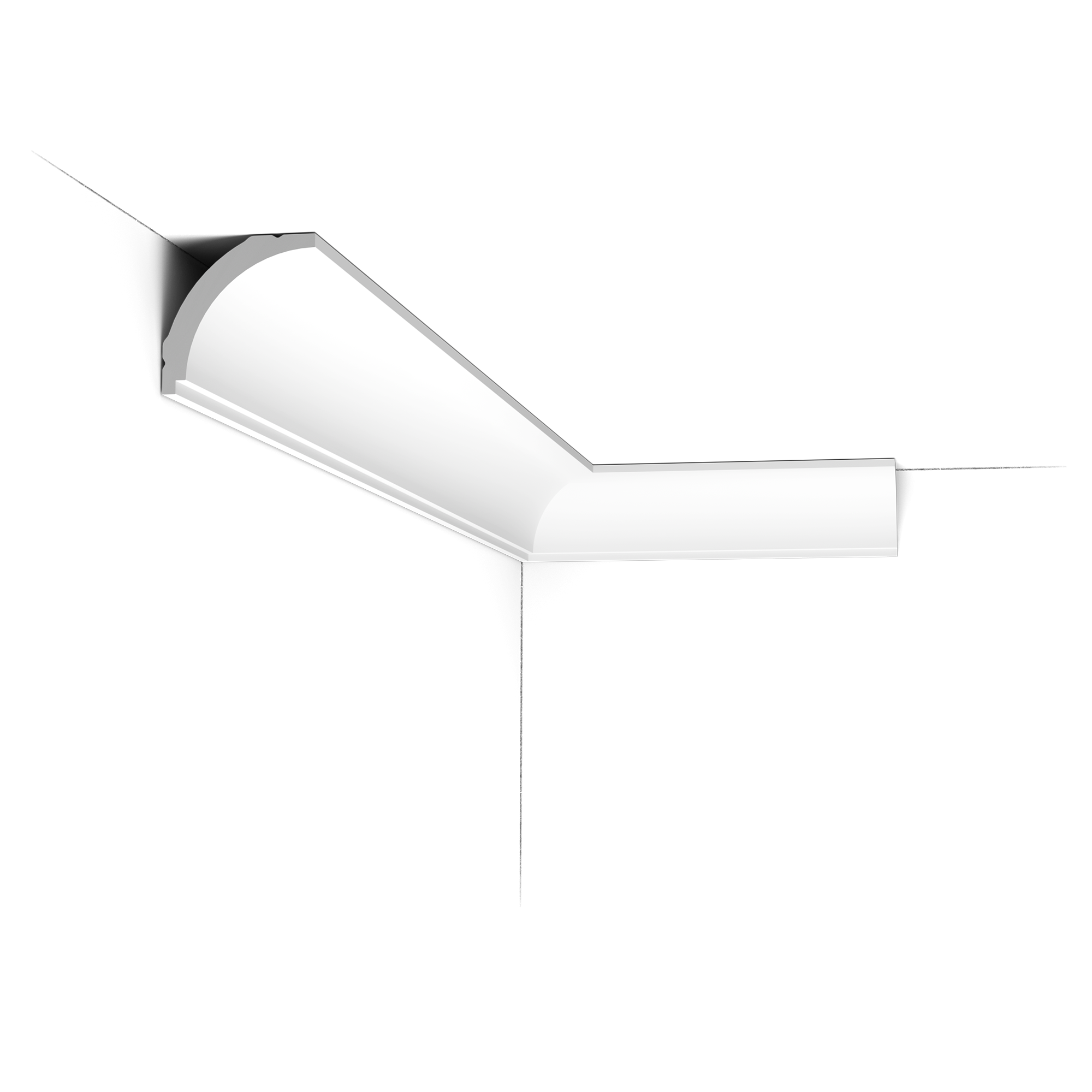 Simple curve with a subtle carved line below.