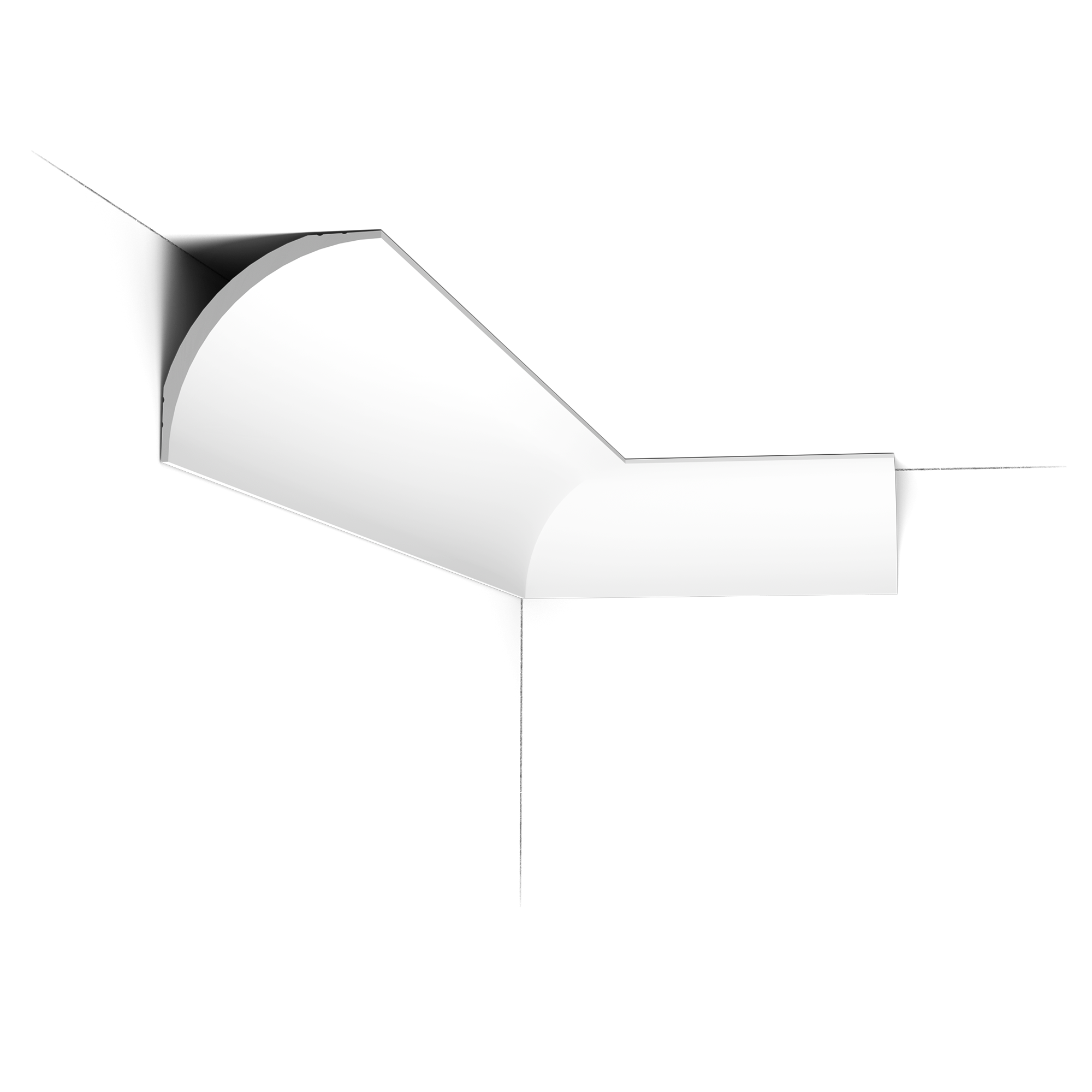 Extremely simple moulding with thin edges to align perfectly with your wall and ceiling. This bestseller fits any interior.