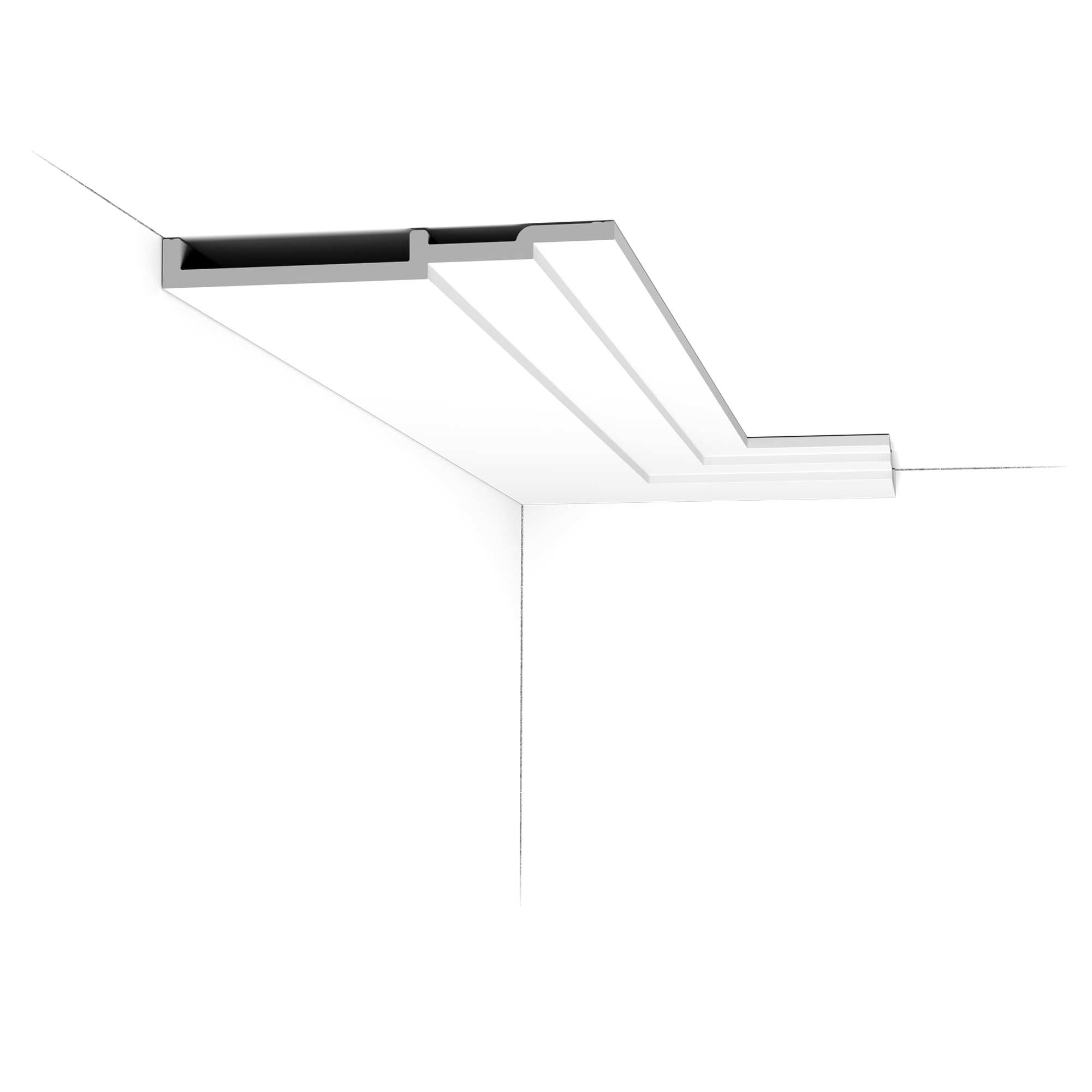 The pure shape and perfect proportions of the High Line cornice mouldings create an ideal transition between wall and ceiling. Whichever style of interior you have.