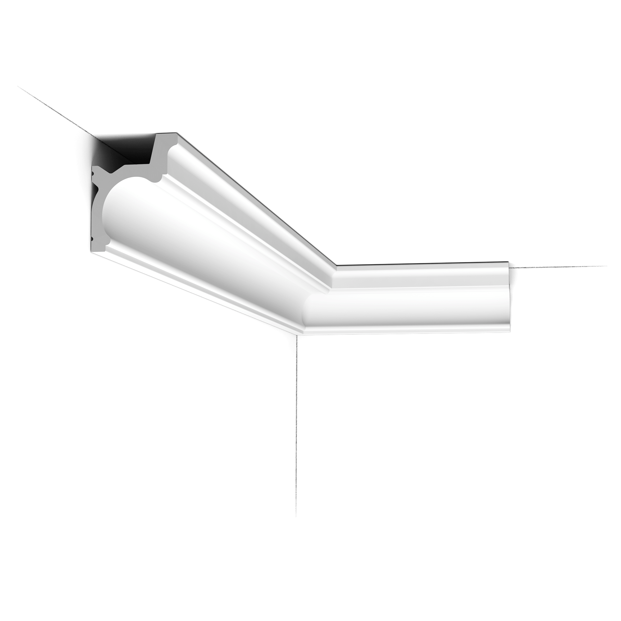 image Elevate every architectural detail with LED coving C328, a refined, larger iteration of C323. Crafted for those who view lighting as an art form, not just a function. C328 is ideal for classic interiors where elegance and timelessness are essential. This coving offers a seamless fusion of form and light, complementing the distinctive geometry of your space. Its clean, bold lines add a subtle yet impactful touch of sophistication to any room, quietly commanding attention.