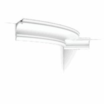 image Flexible version of the C341. A stately classic cornice moulding inspired by the rich heritage of English country homes. Thanks to its Flex technology, curved walls and surfaces are no problem.