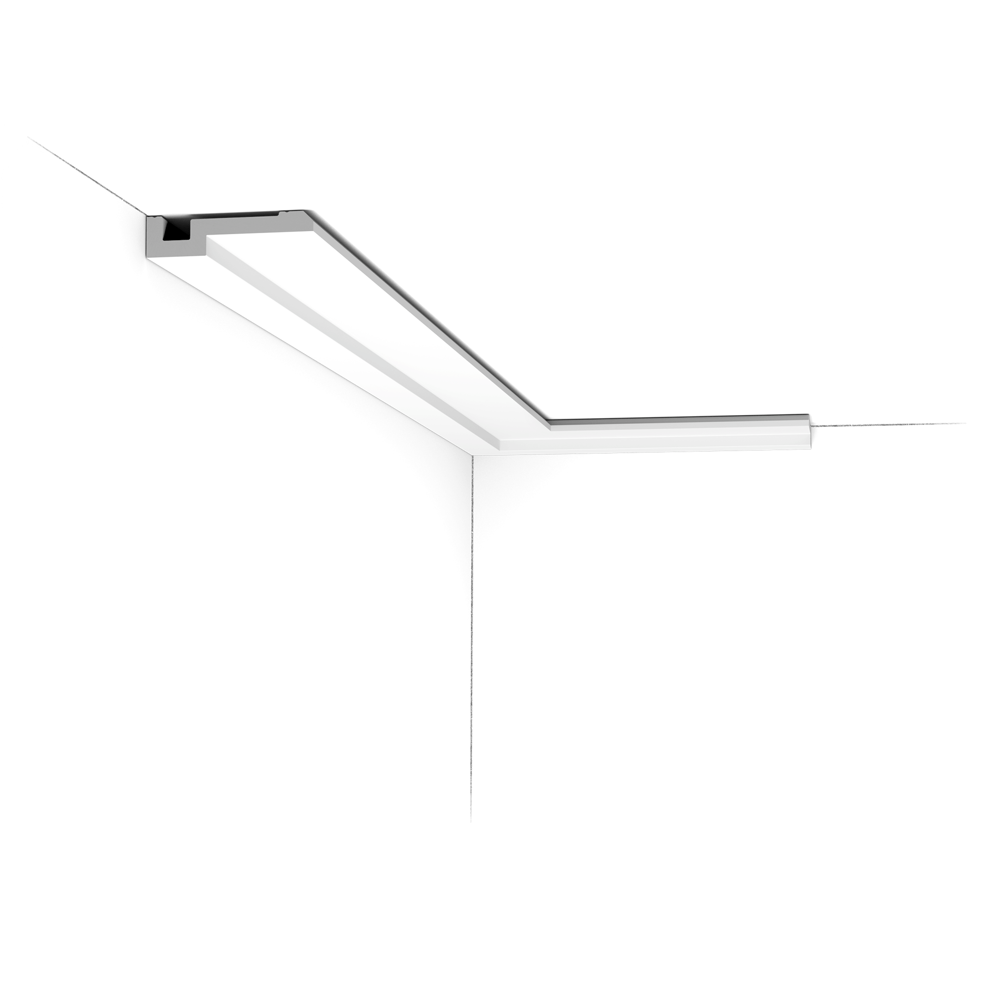 image Flexible version of PX198. Based on the iconic CX190 U-profile, the U-STEPS take on different shapes with ease. Thanks to a limited number of decorative frames, you bring walls and entire interiors to life. With unique results every time. Designed by Orio Tonini.